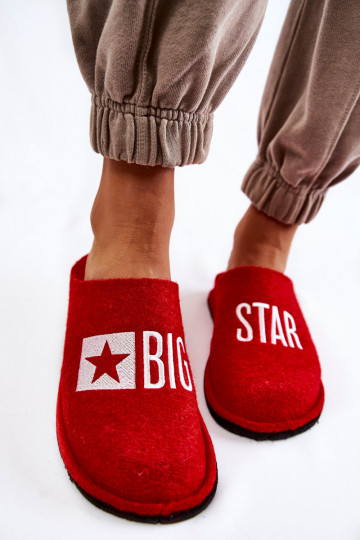 mājas čības Big Star KK276022 sarkanas krāsas 2