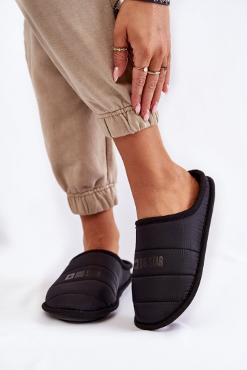 Klasiska modeļa čības Big Star KK274602 melnas krāsas 2