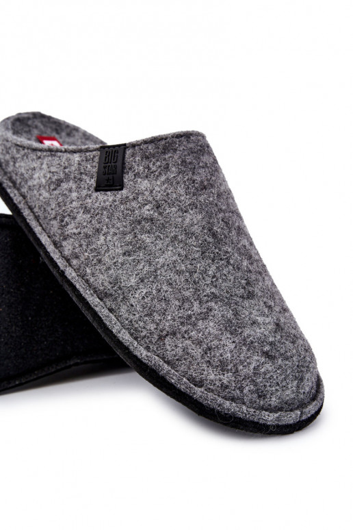 Klasiskas vīriešu čības Big Star KK176001 Pelēkas krāsas