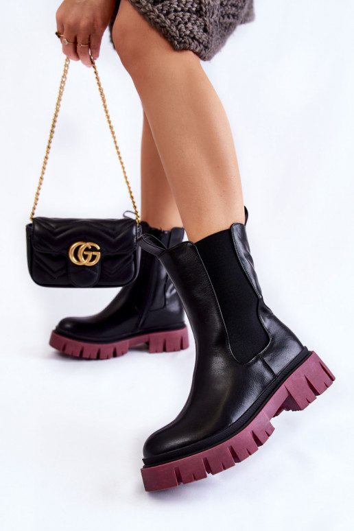 zābaki ar platformu -bordo krāsas Aliana