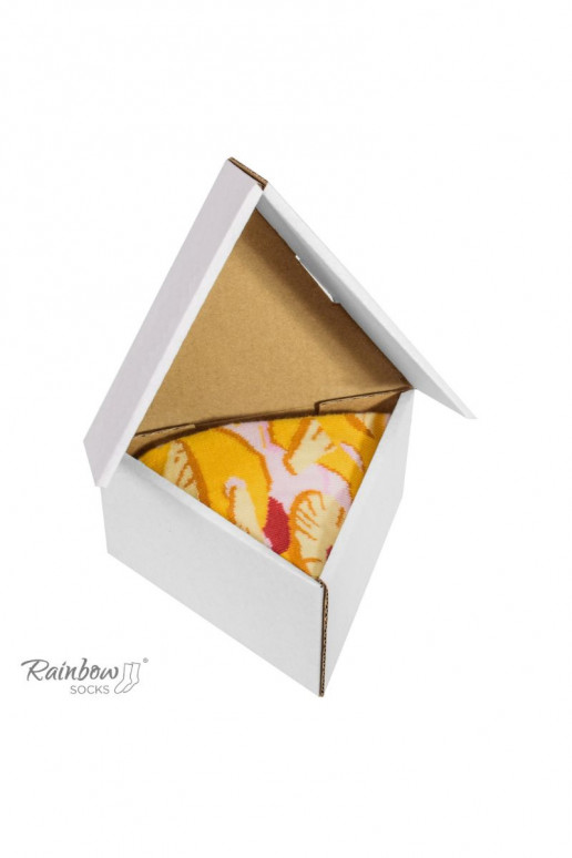 Varavīksnes zeķes  1 Pāris Pizza