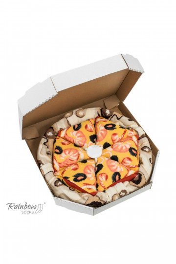 Varavīksnes zeķes  Pizza 4 Pāris