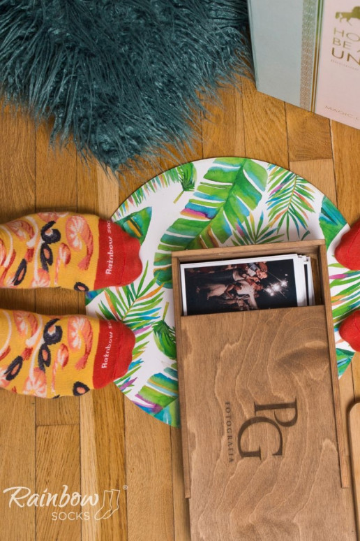 Varavīksnes zeķes  Pizza 4 Pāris Varavīksnes zeķes  Pizza 4 Pāris