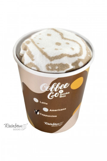 Varavīksnes zeķes   Cappuccino 1 Pāris