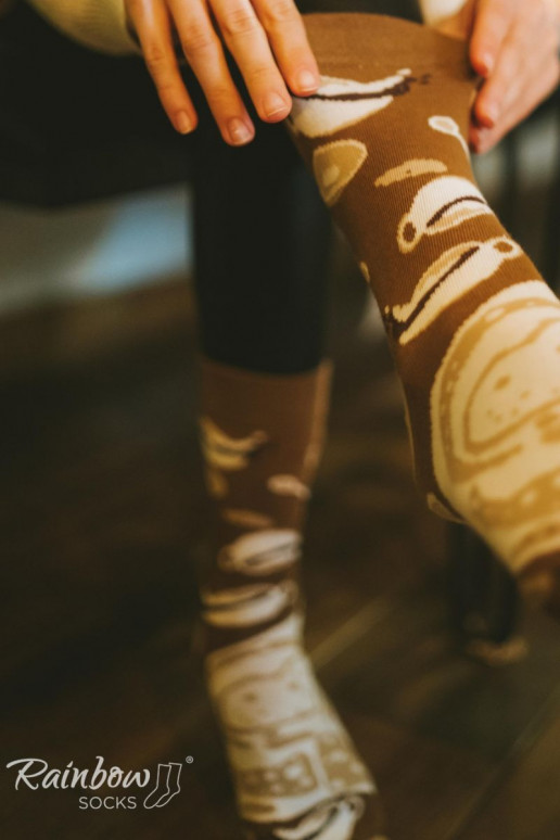 Varavīksnes zeķes   Cappuccino 1 Pāris Varavīksnes zeķes   Cappuccino 1 Pāris