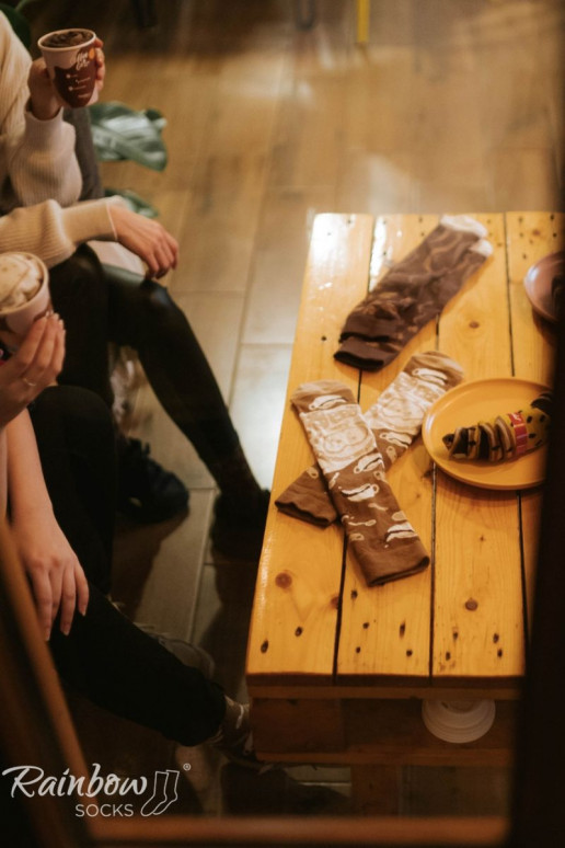 Varavīksnes zeķes   Cappuccino 1 Pāris Varavīksnes zeķes   Cappuccino 1 Pāris