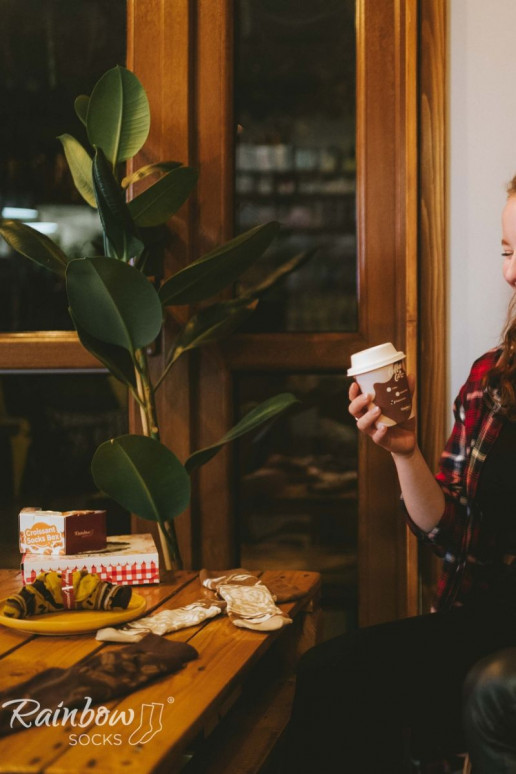 Varavīksnes zeķes   Cappuccino 1 Pāris Varavīksnes zeķes   Cappuccino 1 Pāris