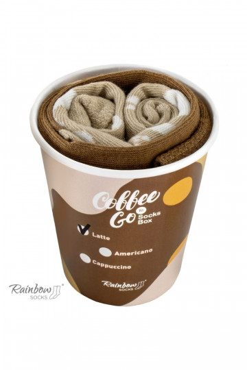 Varavīksnes zeķes  Caffe Latte 1 Pāris