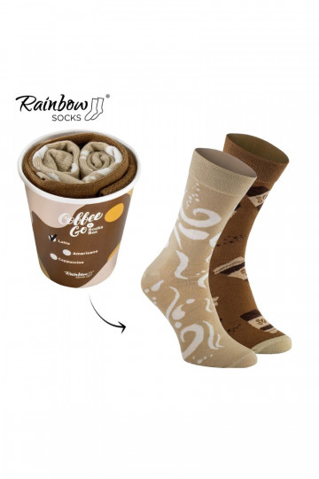 Varavīksnes zeķes  Caffe Latte 1 Pāris 2