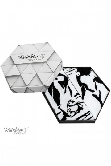 Varavīksnes zeķes   -baltas krāsas 2 pāri