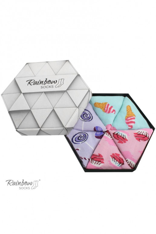 Varavīksnes zeķes   3 Pāris Varavīksnes zeķes   3 Pāris