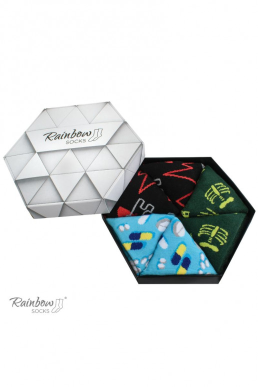 Varavīksnes zeķes   3 Pāris Varavīksnes zeķes   3 Pāris