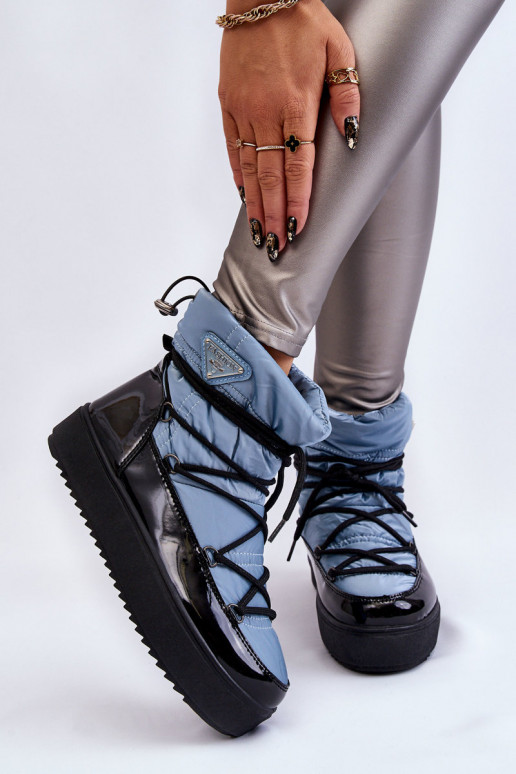 Stilīgasrnas sniega apavi šņorējami Zilas krāsas Carrios Stilīgasrnas sniega apavi šņorējami Zilas krāsas Carrios