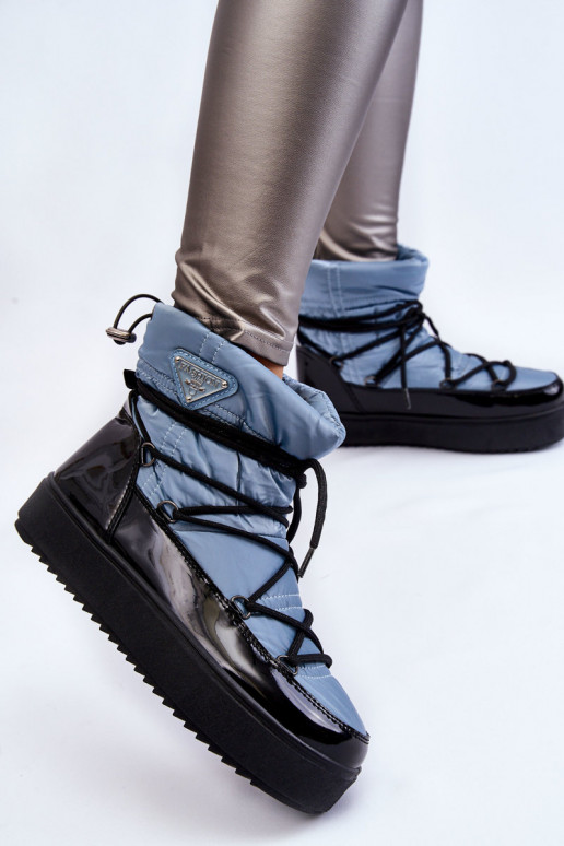 Stilīgasrnas sniega apavi šņorējami Zilas krāsas Carrios Stilīgasrnas sniega apavi šņorējami Zilas krāsas Carrios