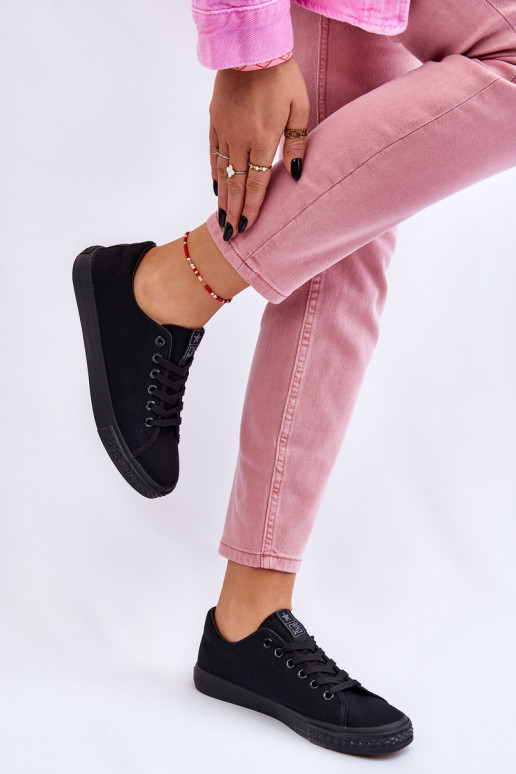 šņorējami Klasiska modeļa brīvā laika apavi melnas krāsas Eleya šņorējami Klasiska modeļa brīvā laika apavi melnas krāsas Eleya