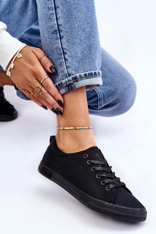 sporta apavi ar līdzenu zoli Big Star LL274057 melnas krāsas sporta apavi ar līdzenu zoli Big Star LL274057 melnas krāsas