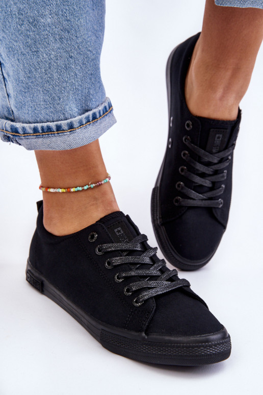 sporta apavi ar līdzenu zoli Big Star LL274057 melnas krāsas sporta apavi ar līdzenu zoli Big Star LL274057 melnas krāsas