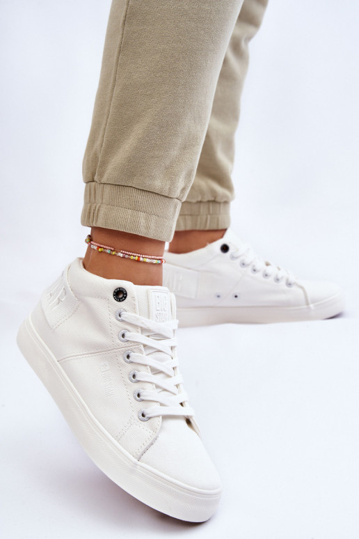 Klasiska modeļa tõmblukuga Big Star LL274002 baltas krāsas Klasiska modeļa tõmblukuga Big Star LL274002 baltas krāsas