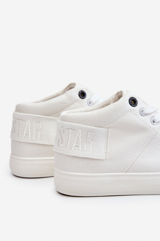 Klasiska modeļa tõmblukuga Big Star LL274002 baltas krāsas Klasiska modeļa tõmblukuga Big Star LL274002 baltas krāsas