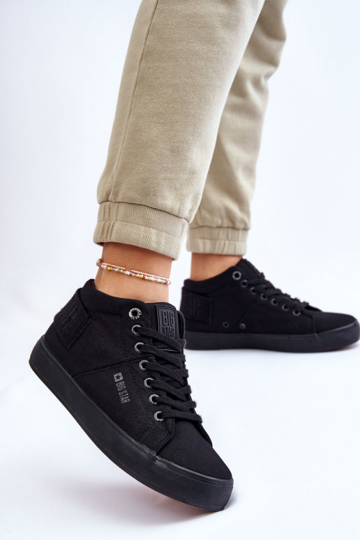 Klasiska modeļa tõmblukuga Big Star LL274001 melnas krāsas Klasiska modeļa tõmblukuga Big Star LL274001 melnas krāsas