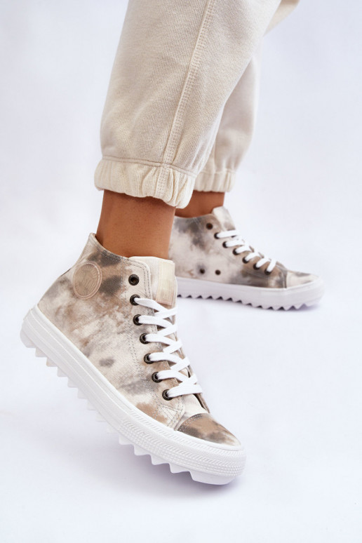 sieviešu puszābaki  Big Star LL274047 Baltas-Zaļas krāsas sieviešu puszābaki  Big Star LL274047 Baltas-Zaļas krāsas