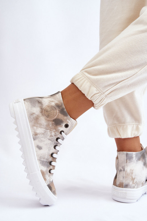 sieviešu puszābaki  Big Star LL274047 Baltas-Zaļas krāsas sieviešu puszābaki  Big Star LL274047 Baltas-Zaļas krāsas