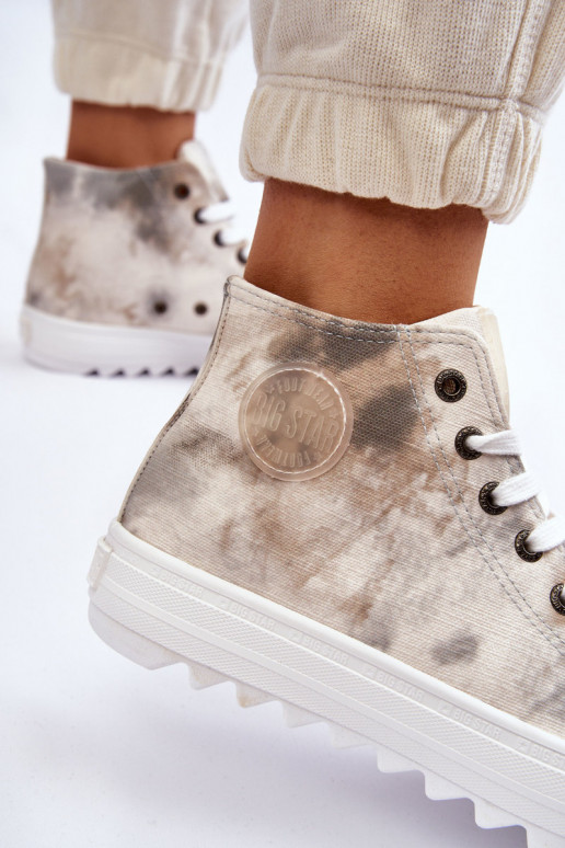 sieviešu puszābaki  Big Star LL274047 Baltas-Zaļas krāsas sieviešu puszābaki  Big Star LL274047 Baltas-Zaļas krāsas