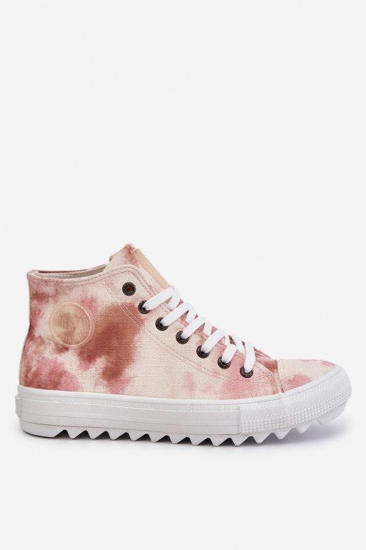 sieviešu puszābaki  Big Star LL274048 smilšu krāsas-Rozā krāsas sieviešu puszābaki  Big Star LL274048 smilšu krāsas-Rozā krāsas