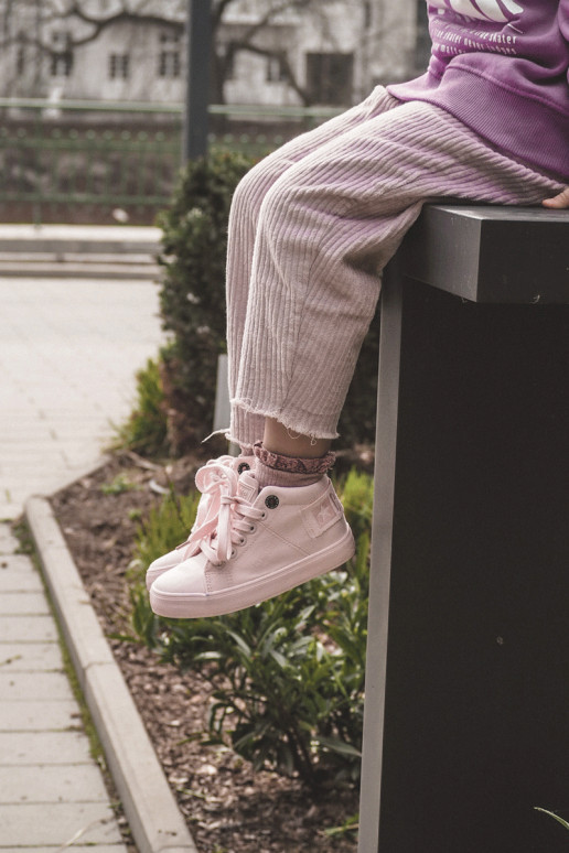 Bērnu apavi Klasiska modeļa tõmblukuga Big Star LL374003 Rozā krāsas