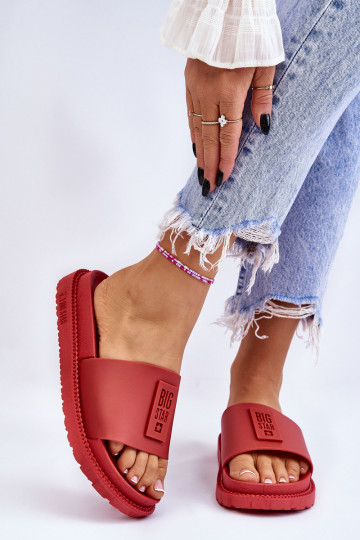 Čības Big Star LL274430 sarkanas krāsas 2