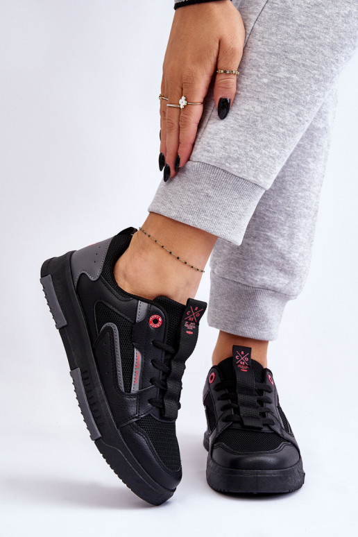 Sneakers modeļa apavi Cross Jeans LL2R4012C melnas krāsas Sneakers modeļa apavi Cross Jeans LL2R4012C melnas krāsas