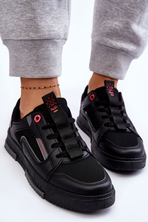 Sneakers modeļa apavi Cross Jeans LL2R4012C melnas krāsas Sneakers modeļa apavi Cross Jeans LL2R4012C melnas krāsas