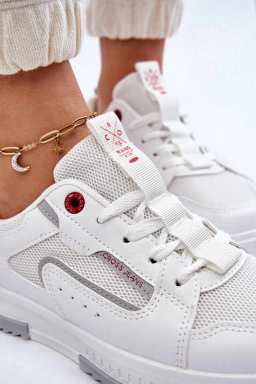 Sneakers modeļa apavi Cross Jeans LL2R4011C baltas krāsas Sneakers modeļa apavi Cross Jeans LL2R4011C baltas krāsas
