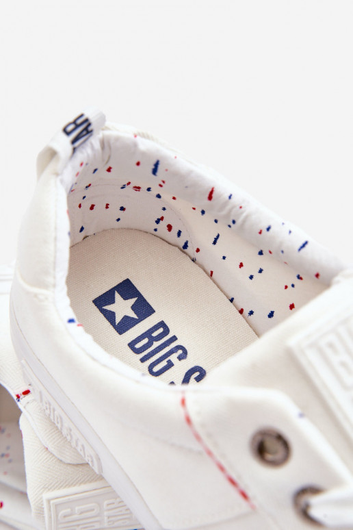 Auduma brīvā laika apavi Big Star KK174001 baltas krāsas Auduma brīvā laika apavi Big Star KK174001 baltas krāsas