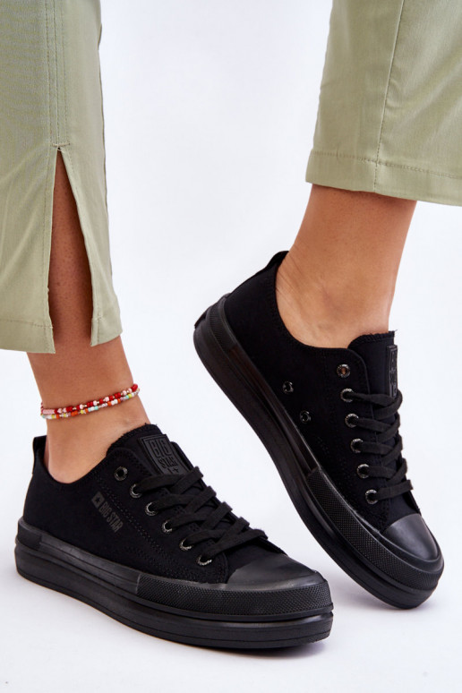 šņorējami Sporta apavi Big Star LL274967 melnas krāsas šņorējami Sporta apavi Big Star LL274967 melnas krāsas