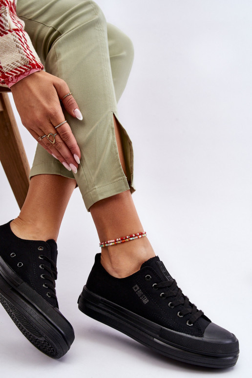 šņorējami Sporta apavi Big Star LL274967 melnas krāsas šņorējami Sporta apavi Big Star LL274967 melnas krāsas