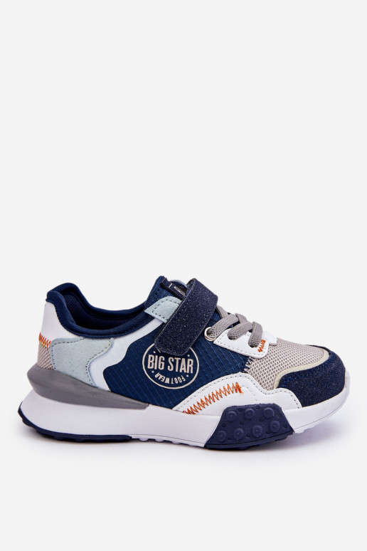 Bērnu kedu modeļu apavi Memory Foam System Big Star LL374225 tumši zilas krāsas