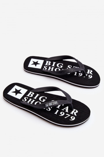 Vieglas čības modernas iešļūcenes Big Star LL174444 melnas krāsas 2