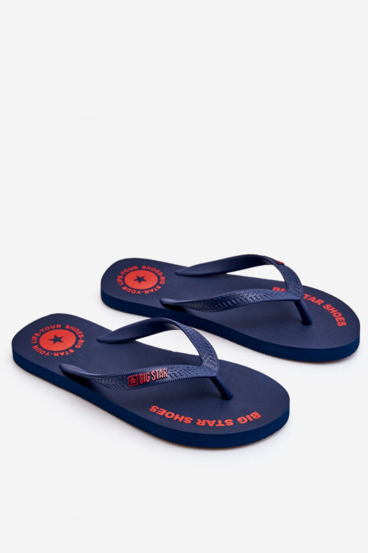 Čības modernas iešļūcenes Big Star LL174424 tumši zilas krāsas