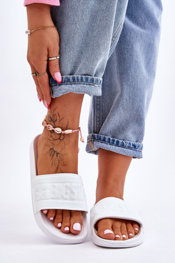 Stilīgasrnas čības Big Star LL274A159 baltas krāsas 2