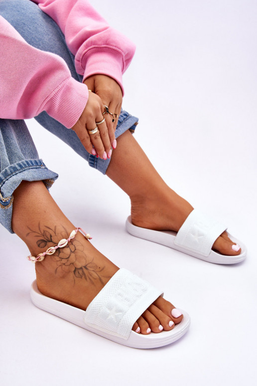 Stilīgasrnas čības Big Star LL274A159 baltas krāsas