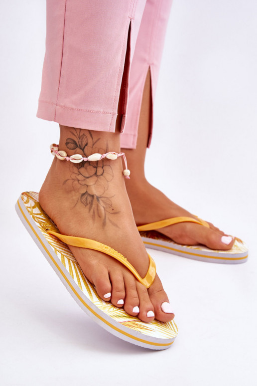 Stilīgasrnas čības modernas iešļūcenes Big Star LL274819 Dzelteni