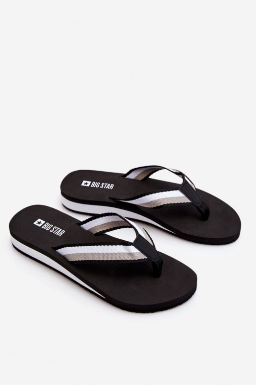 Čības modernas iešļūcenes ar platformu Big Star LL274781 melnas krāsas Čības modernas iešļūcenes ar platformu Big Star LL274781 melnas krāsas