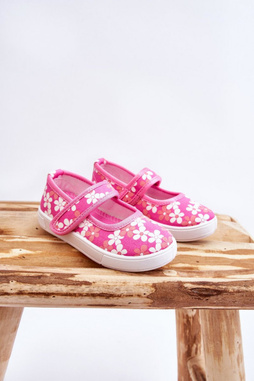 Bērnu balerīnas ar ziedu rakstiem Rozā krāsas Noah