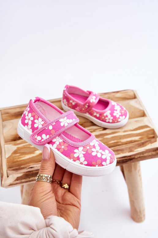 Bērnu balerīnas ar ziedu rakstiem Rozā krāsas Noah