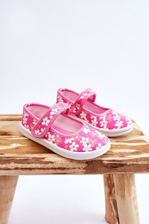 Bērnu balerīnas ar ziedu rakstiem Rozā krāsas Noah