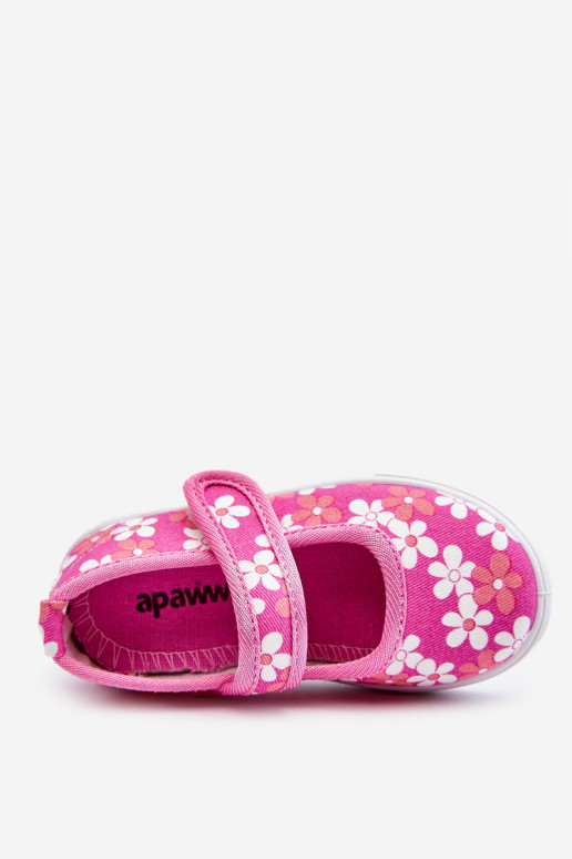 Bērnu balerīnas ar ziedu rakstiem Rozā krāsas Noah