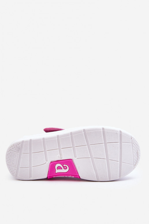 Bērnu apavi Balerīnas ar lipīgām aizdarēm Zilas krāsas-Rozā krāsas Selah