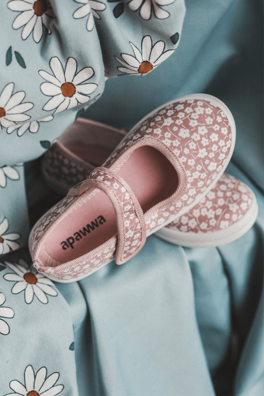 Bērnu apavi Balerīnas ar lipīgām aizdarēm Rozā krāsas Selah Bērnu apavi Balerīnas ar lipīgām aizdarēm Rozā krāsas Selah