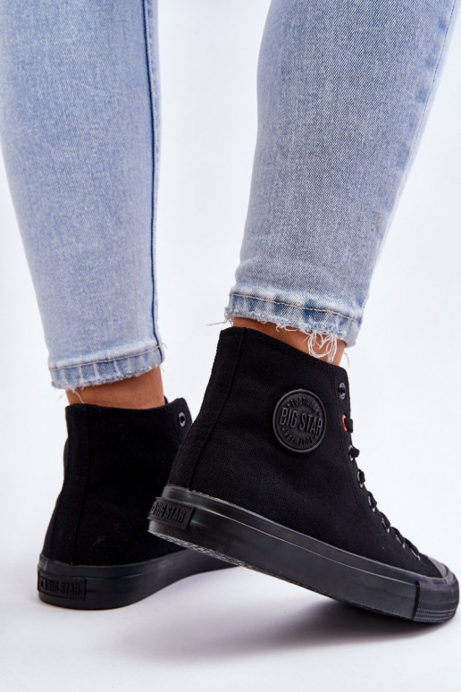 Klasiska modeļa tõmblukuga Big Star T274033 melnas krāsas